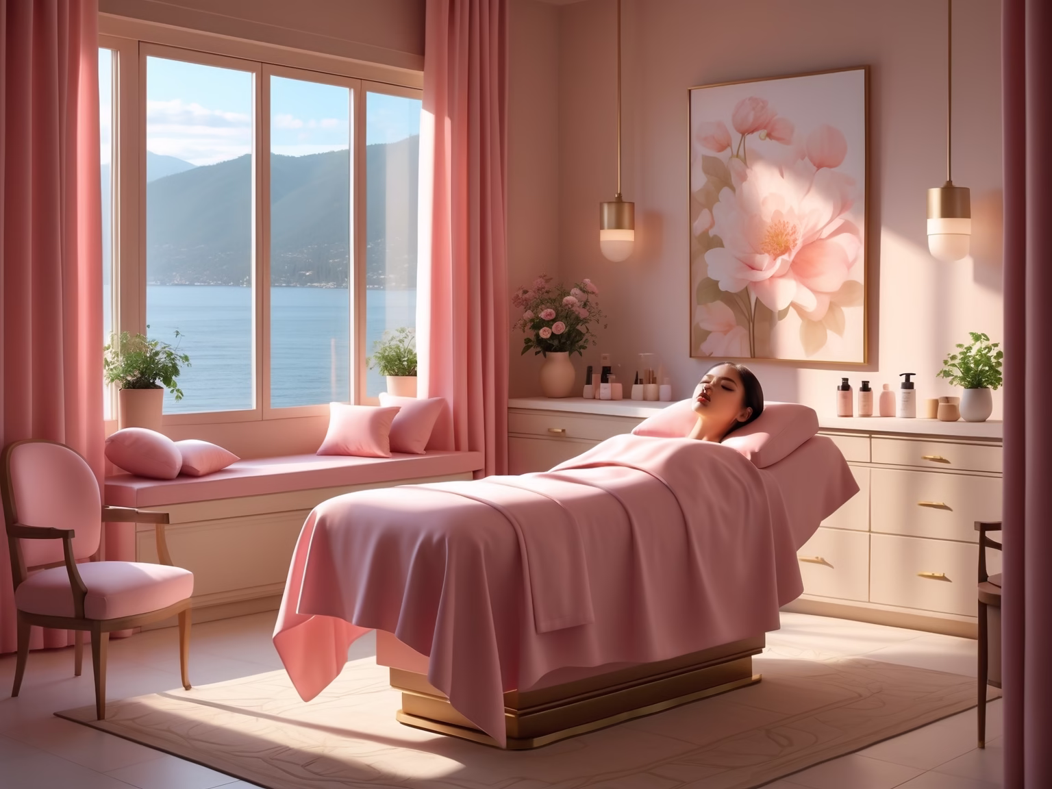 Intimate skin lightening treatment room at Nano Beauty Star medical spa
