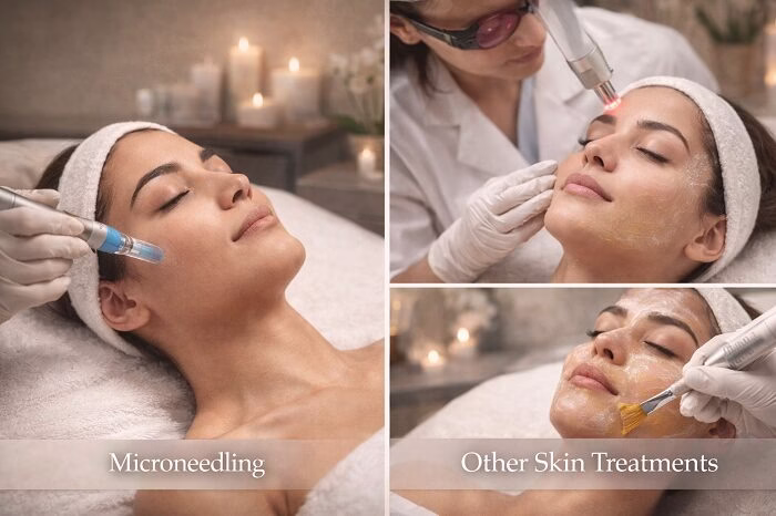 microneedling vs other skin treatments