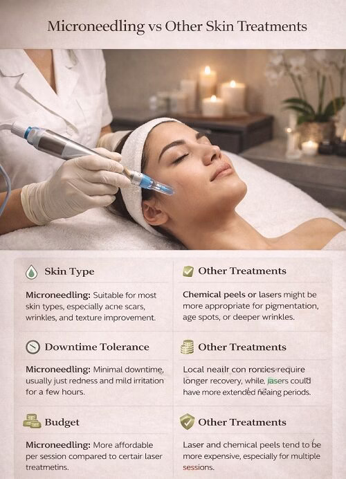Microneedling Vs Fractional And RF Lasers