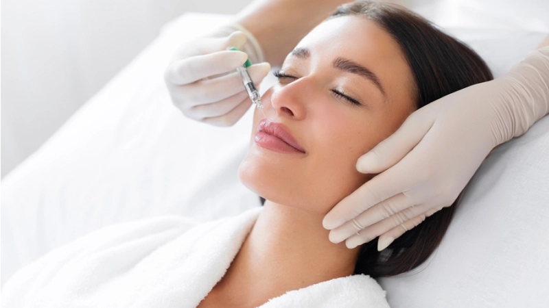 Botox injection for lips and lower face