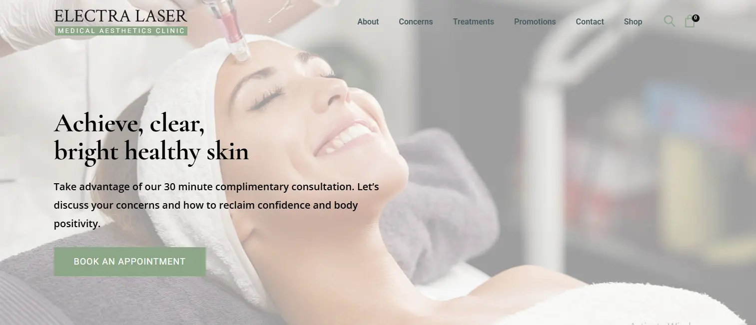 Electra laser hair removal clinic treatment vancouver