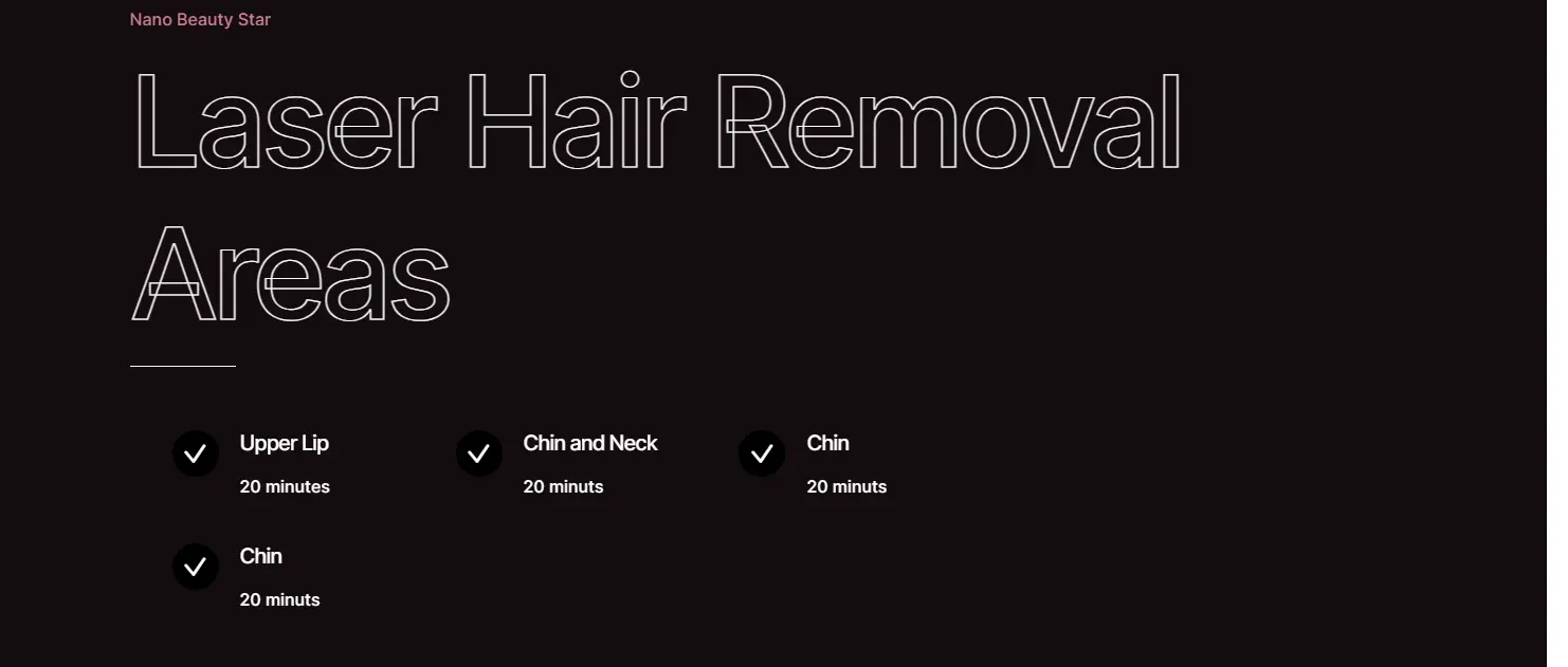 laser hair removal areas clinic