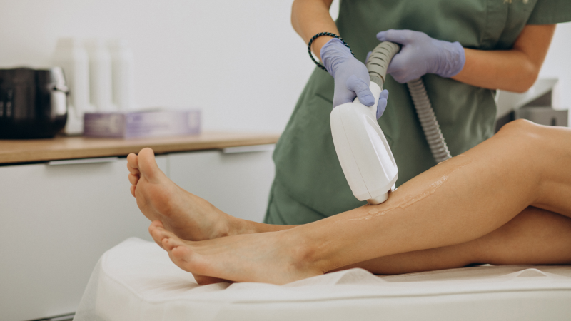 laser hair removal clinic leg treatment