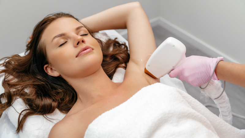 laser hair removal clinic underarm treatment