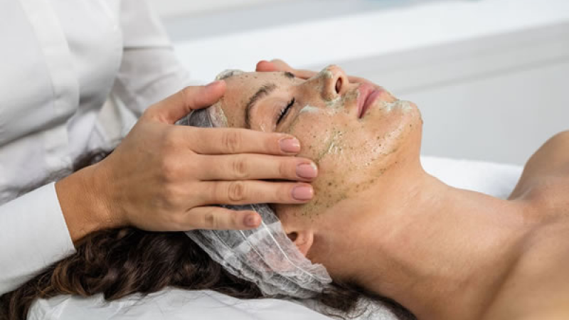 Microneedling skin care treatment process