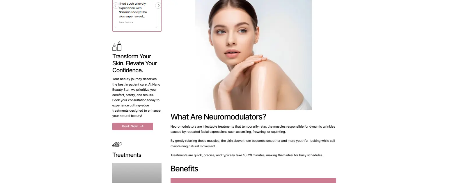 Neuromodulators Botox treatment Vancouver clinic