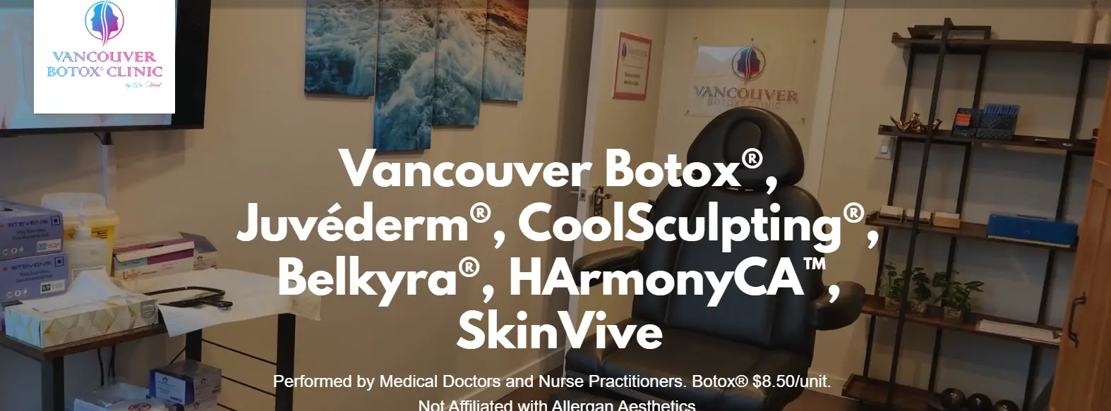 Vancouver Botox clinic treatment room injections