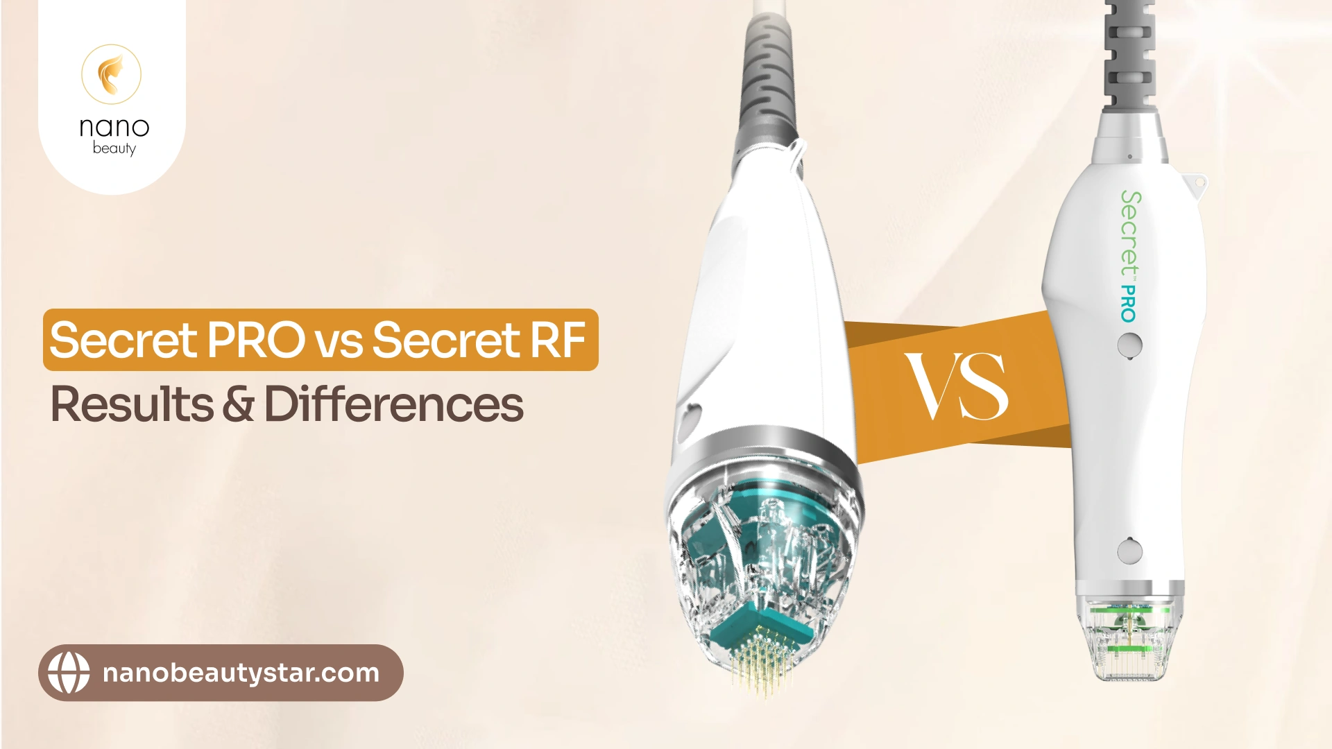 Secret PRO vs Secret RF treatment comparison for skin rejuvenation and aesthetic care.