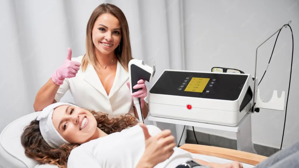 Secret RF microneedling vs Vivace treatment comparison results.