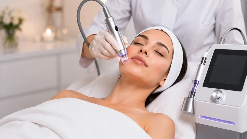 Infini RF microneedling overview for skin rejuvenation and infini vs secret rf stretch marks comparison.