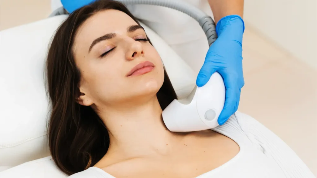 HIFU facial price information based on the size and coverage of the treatment area.