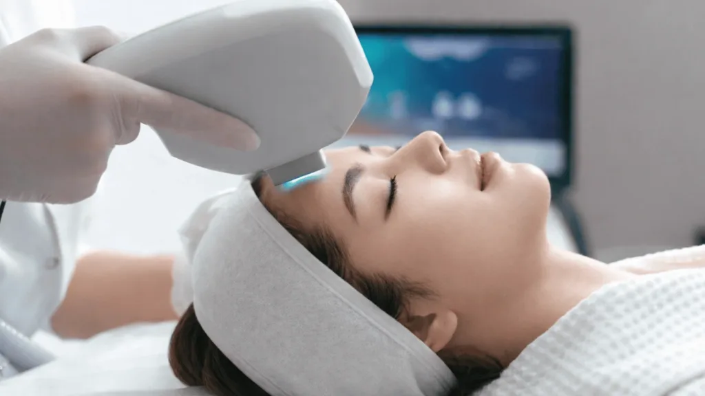 HIFU facial price information for treatment lines.