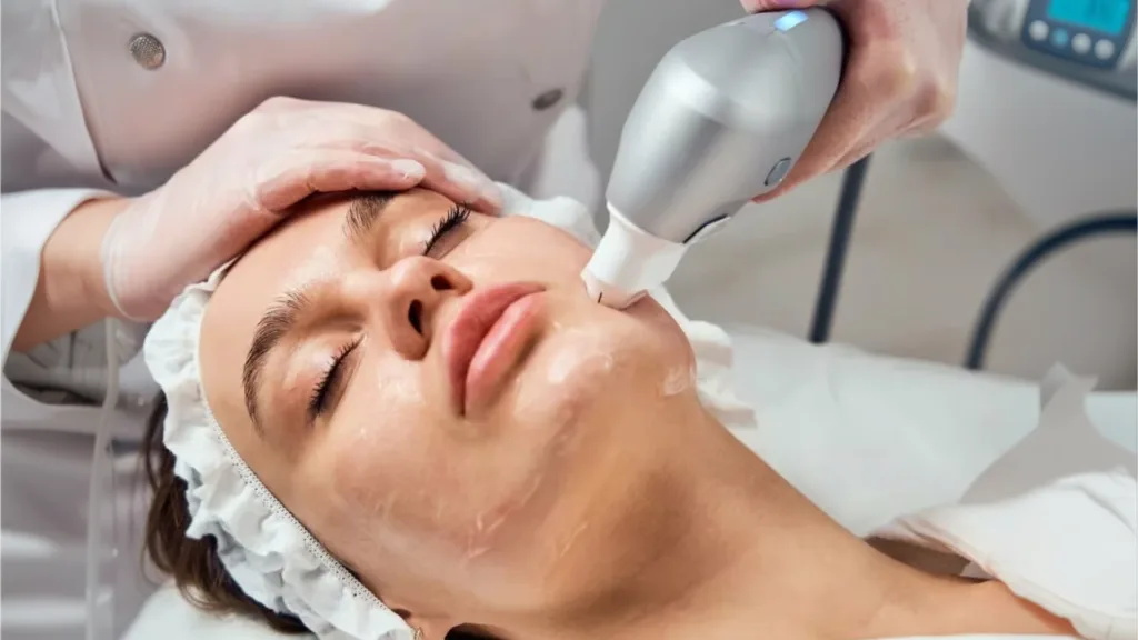 HIFU facial treatment benefits for different target areas.