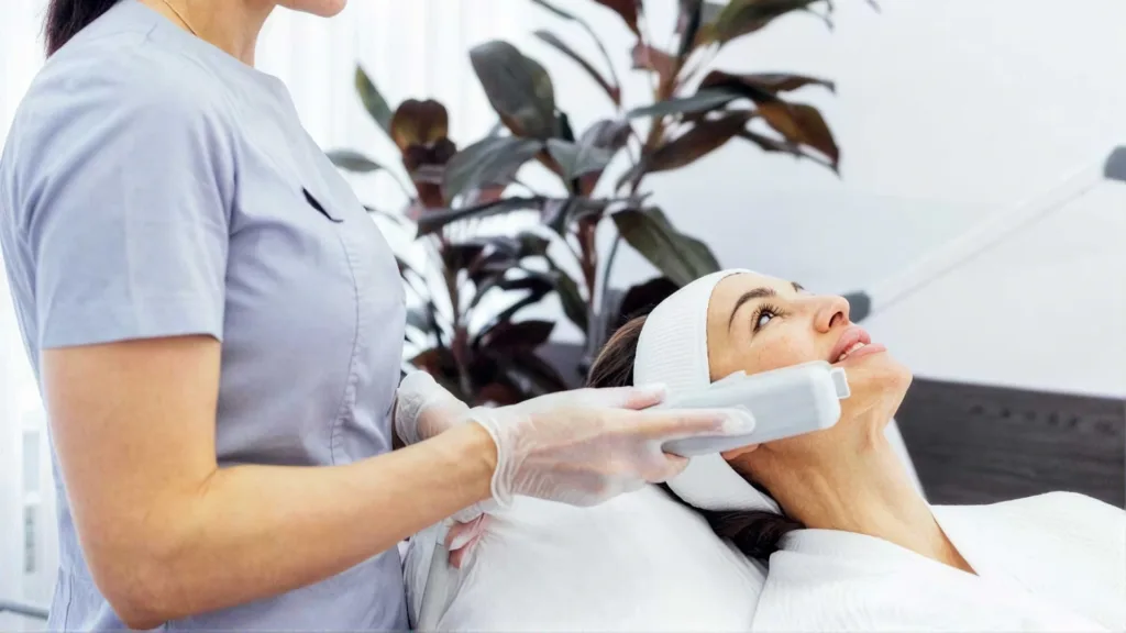 Compare HIFU facial, RF microneedling, and surgical facelift. 