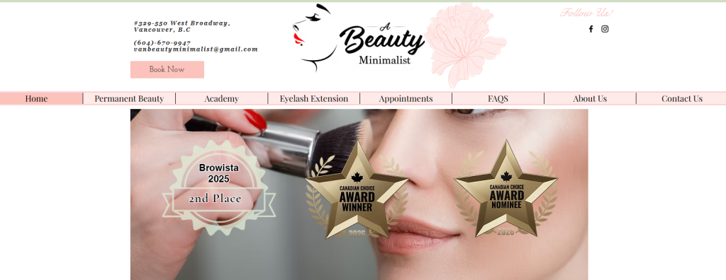 A Beauty Minimalist microblading in Vancouver.