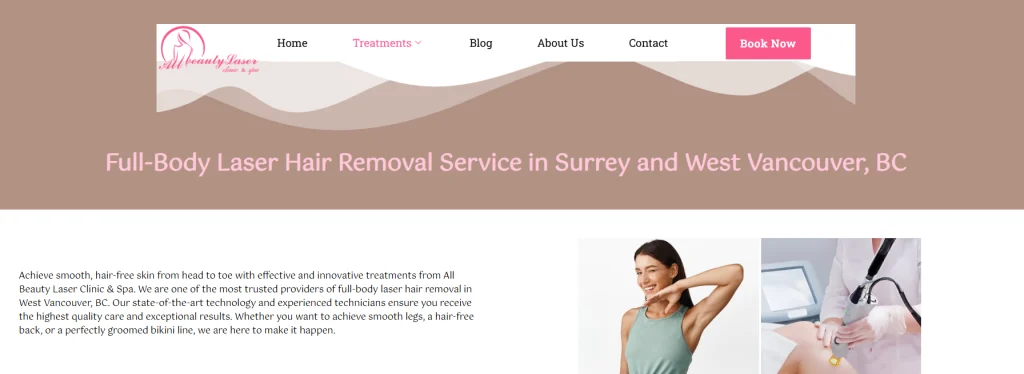 All Beauty Laser - laser hair removal West Vancouver.
