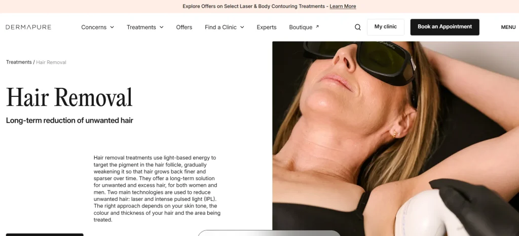 Dermapure Clinic - laser hair removal reviews Vancouver BC.