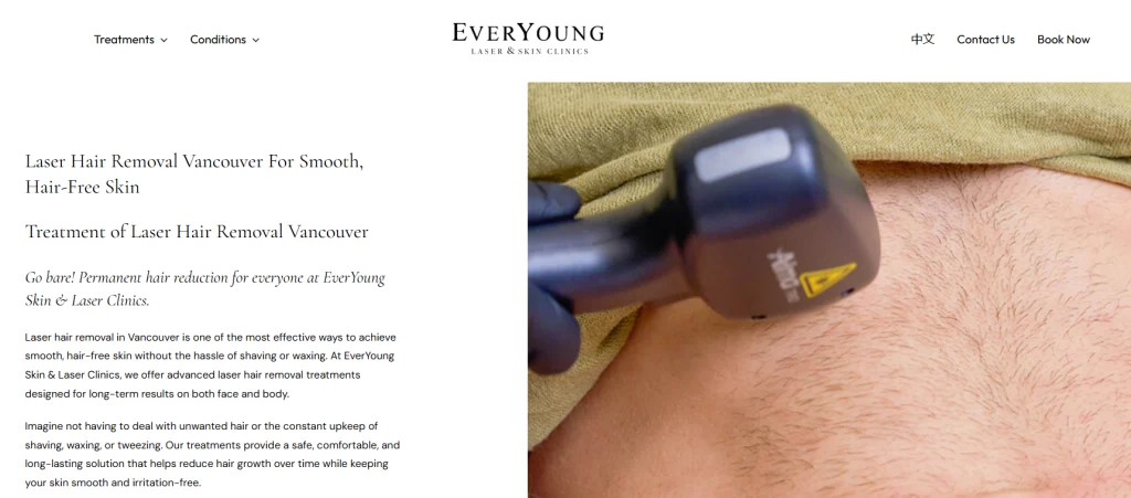 EverYoung Laser & Skin Clinic - laser hair removal Downtown Vancouver.