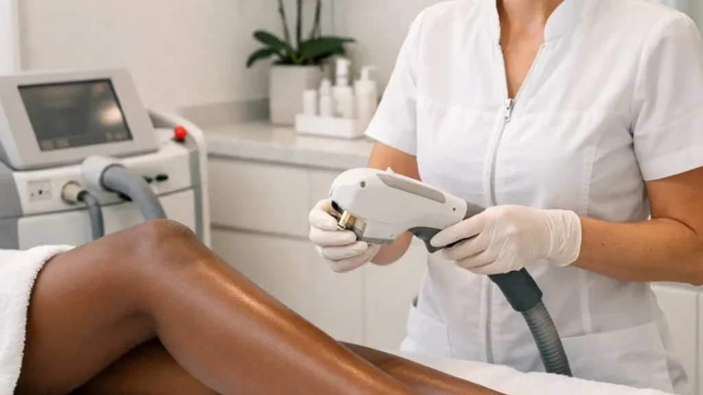 Laser hair removal clinics for dark skin in Vancouver.