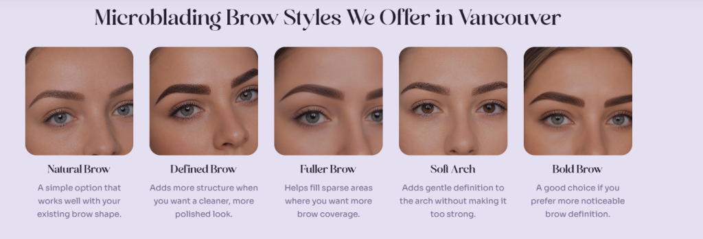 Nano Beauty Star microblading treatments in Vancouver.