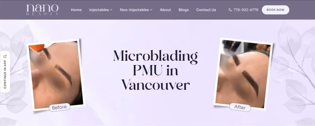 Nano Beauty Star - microblading Vancouver Island.
