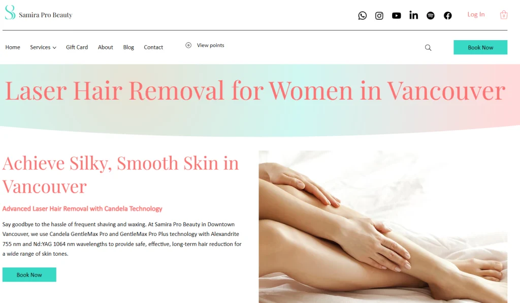 Samira Pro Beauty Clinic - laser hair removal Downtown Vancouver.