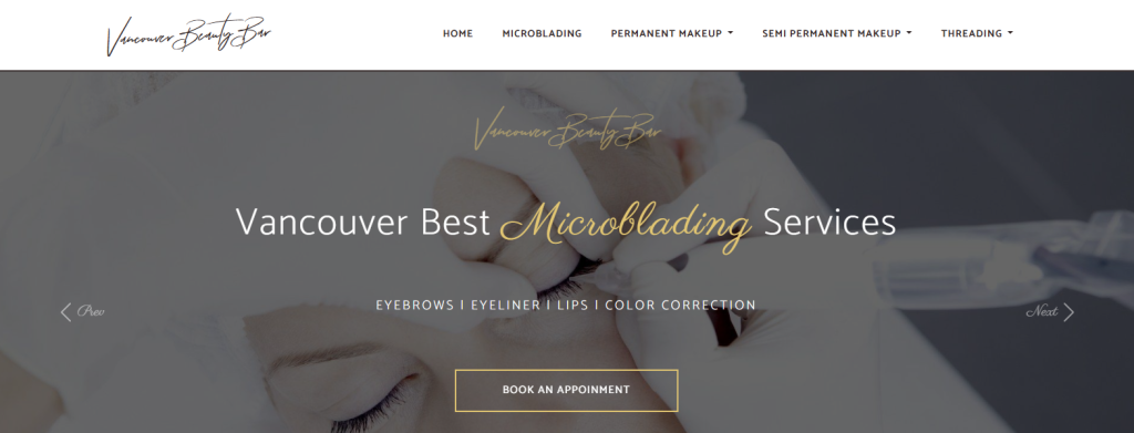 Vancouver Beauty Bar microblading in Vancouver.