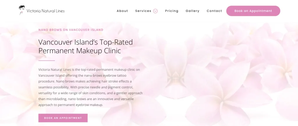 Victoria Natural Lines - microblading on Vancouver Island.